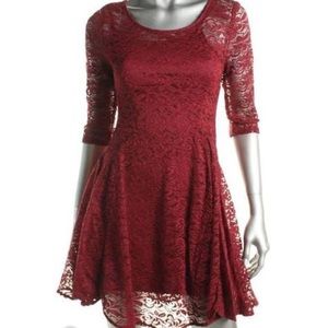 Fishbowl Lace cocktail dress with sleeves